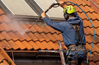 Démoussage et hydrofuge de toiture à Vimory